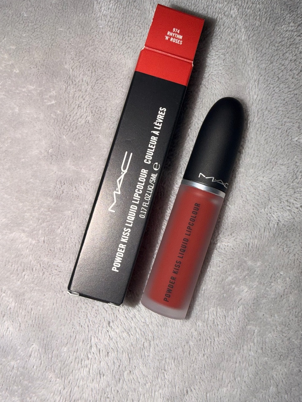 MAC Cosmetics Powder Kiss Liquid Lipcolour — Rhythm 'N' Roses (Red)